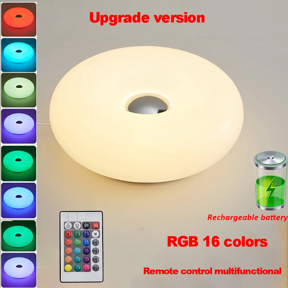 kindra's Bauhaus Table donut Lamp -Ambient Light