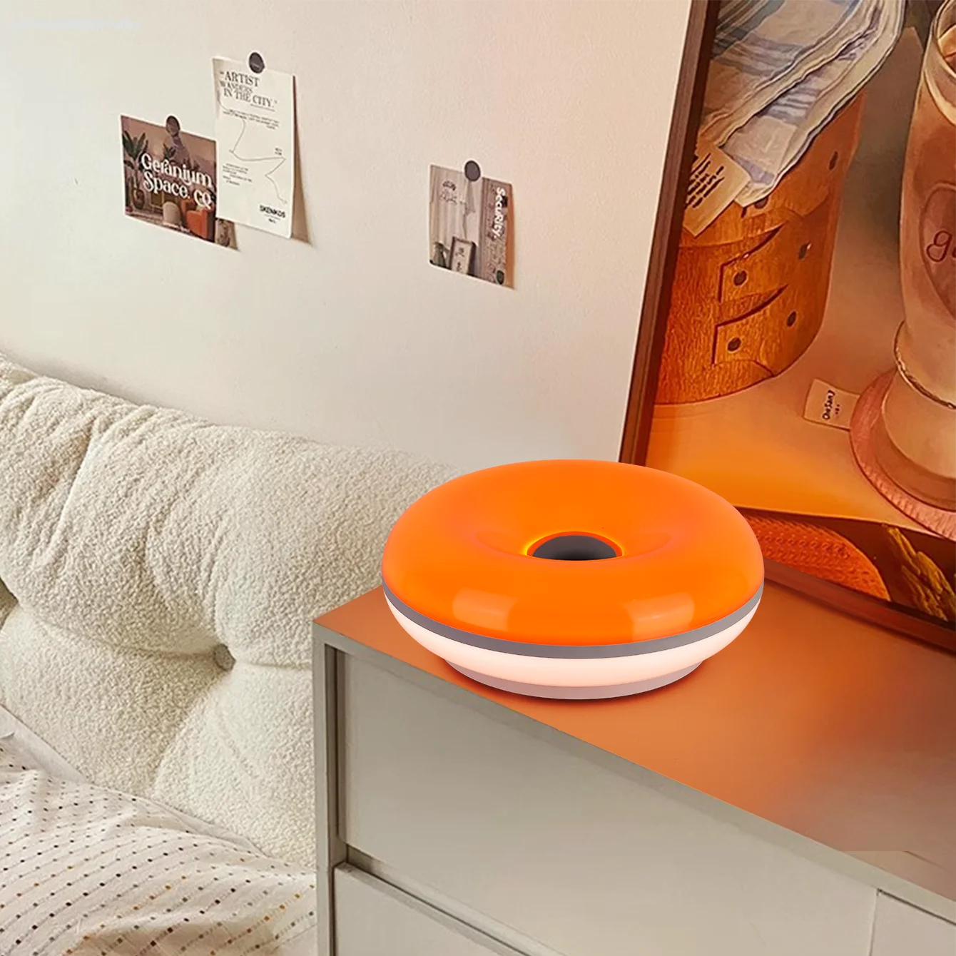 kindra's Bauhaus Table donut Lamp -Ambient Light