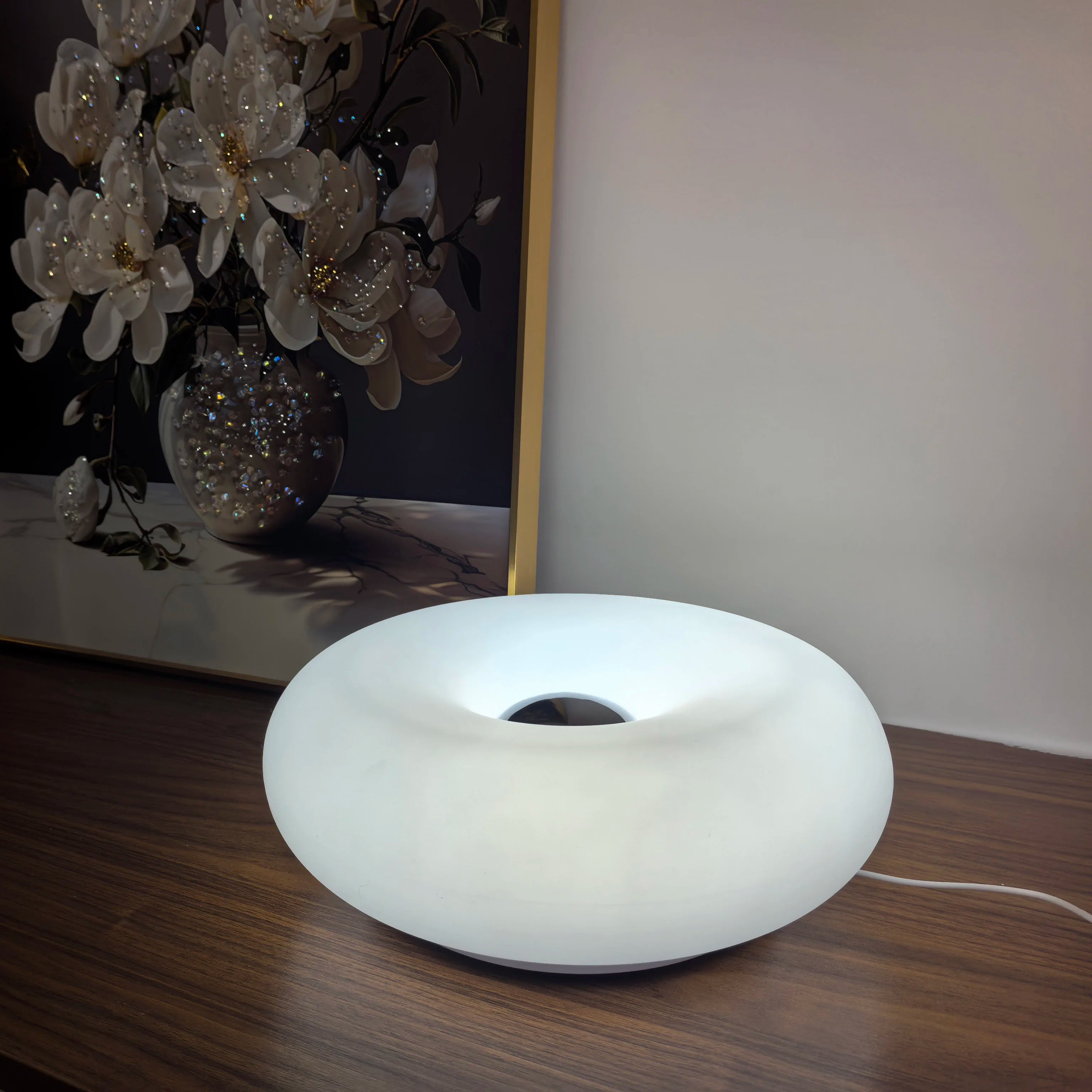 kindra's Bauhaus Table donut Lamp -Ambient Light