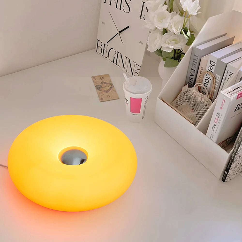 kindra's Bauhaus Table donut Lamp -Ambient Light