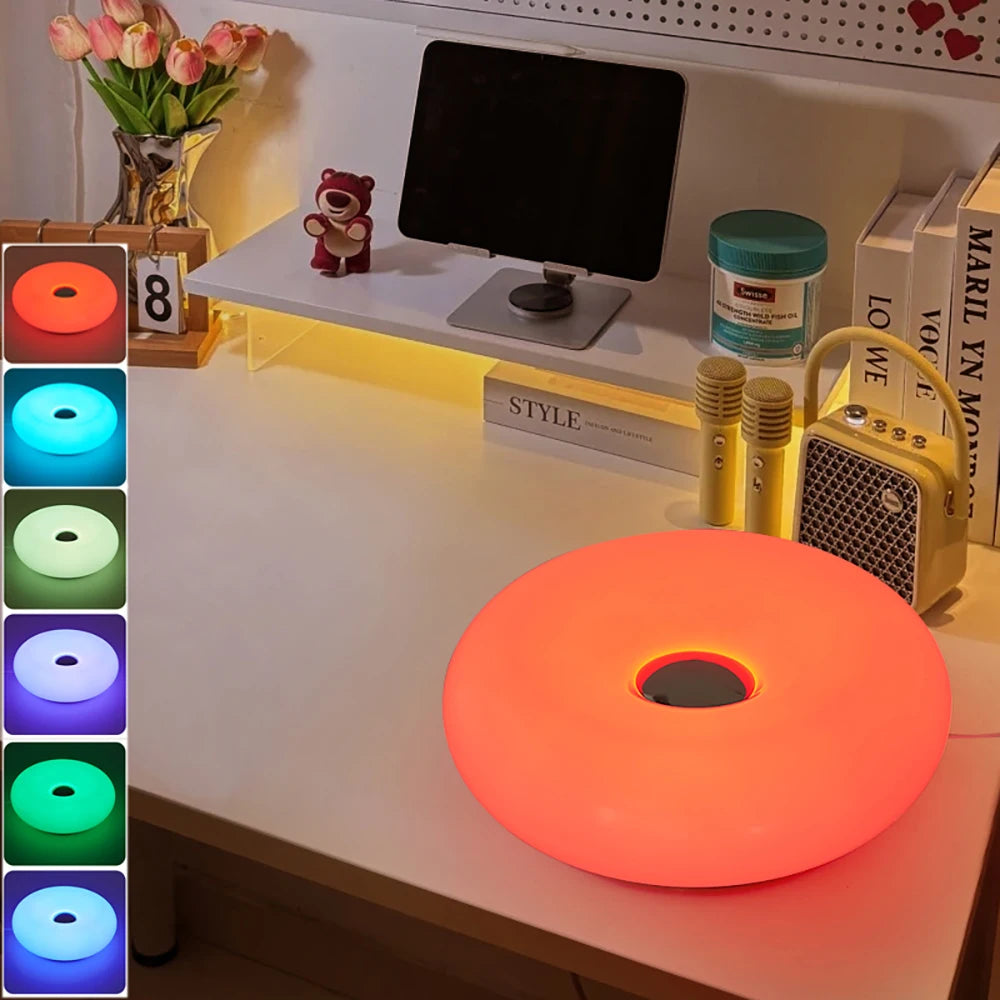 kindra's Bauhaus Table donut Lamp -Ambient Light